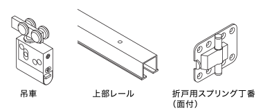 平丁番 中抜き丁番 旗丁番